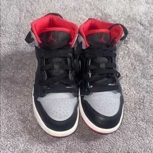 Jordan Kids' Black and Red Sneakers